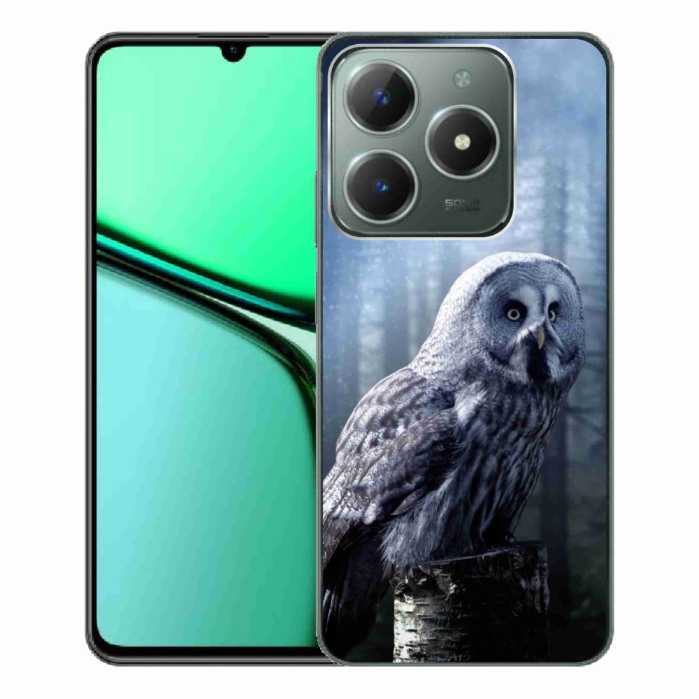 Gelový kryt mmCase na Realme C61 - sova