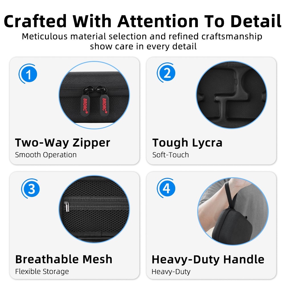 BRDRC úložné pouzdro pro Insta360 GO Ultra Standard Edition s karabinou