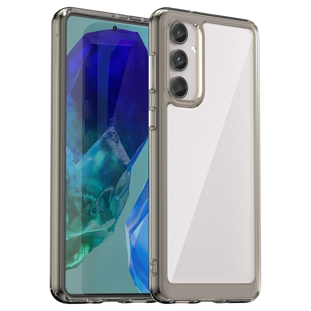 Gelový obal s pevnými zády na Samsung Galaxy M55 5G - šedý
