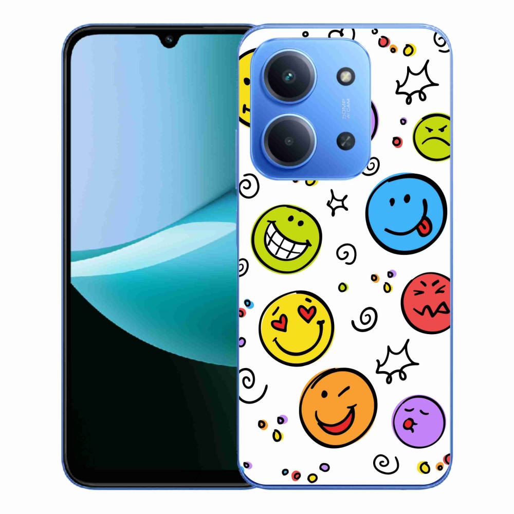 Gelový kryt mmCase na Xiaomi Redmi 15C 4G/5G (173mm) - smajlíci