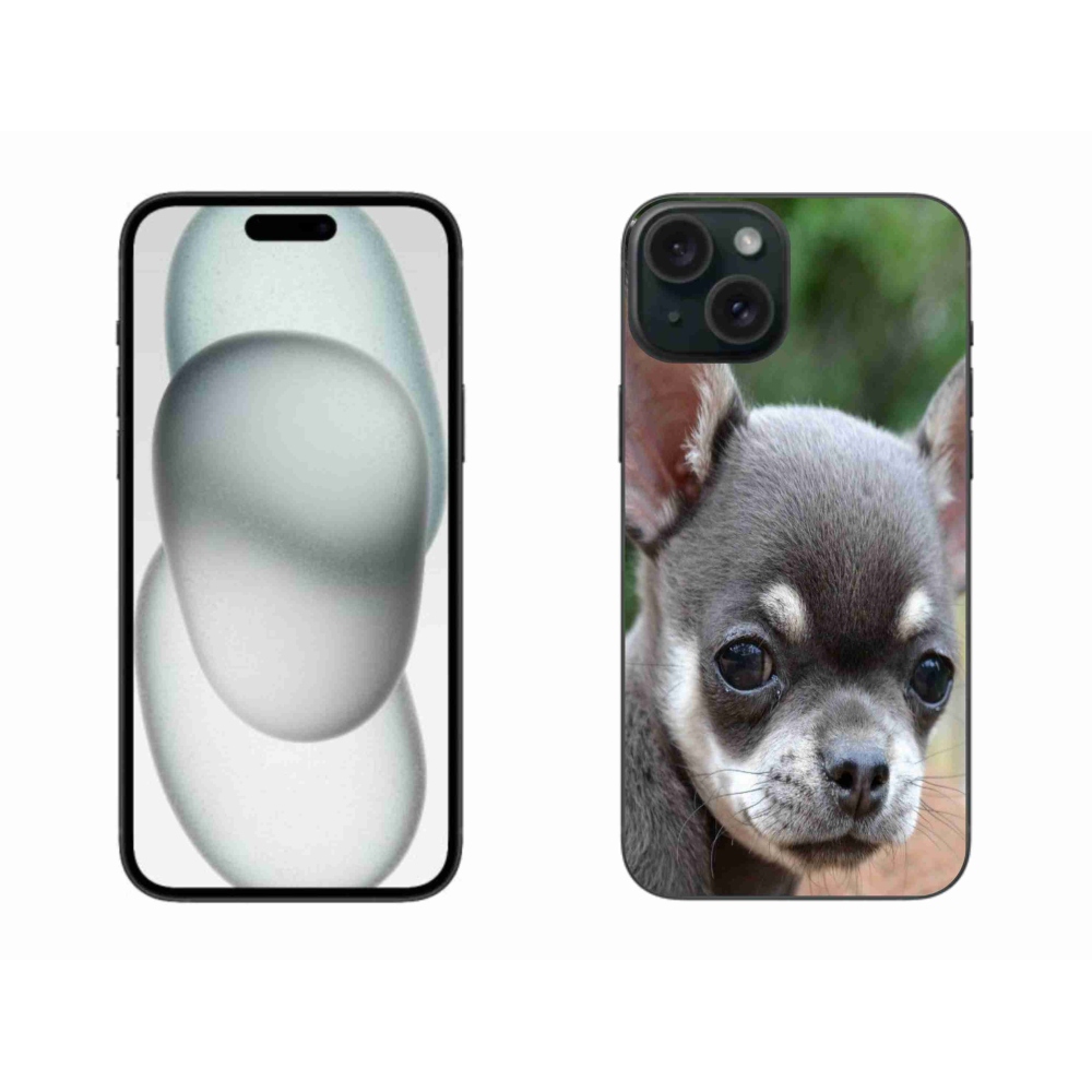 Gelový obal mmCase na iPhone 15 Plus - čivava