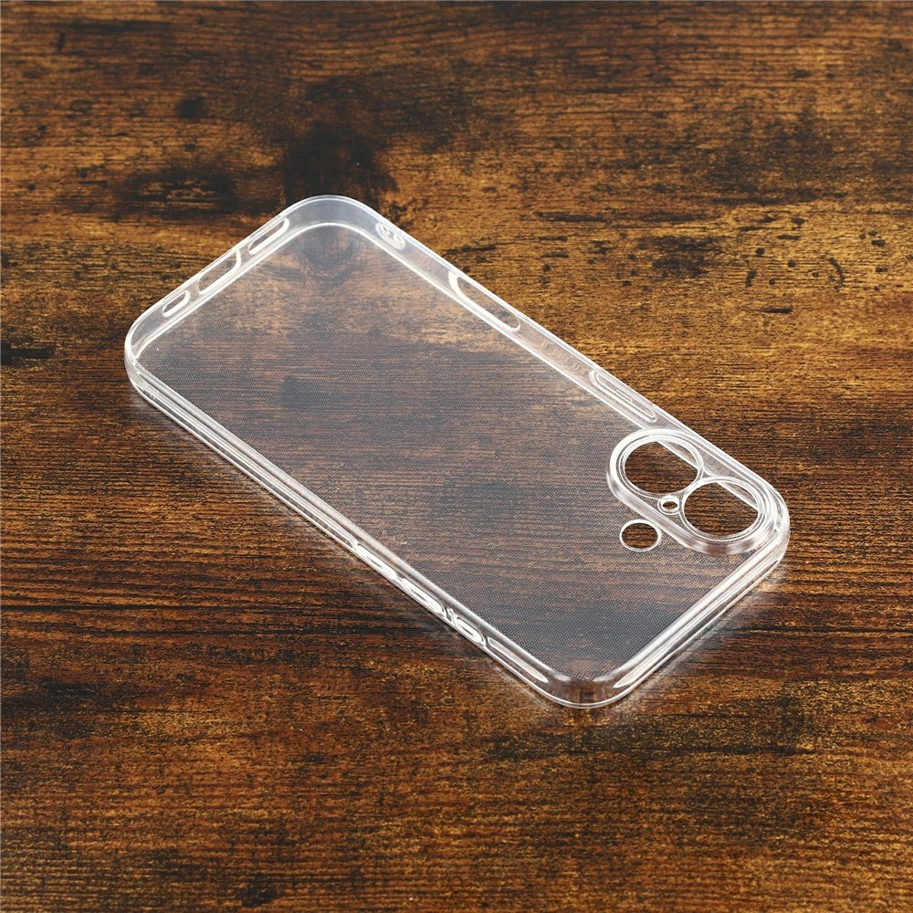 Průhledný gelový obal na iPhone 17 - průhledný