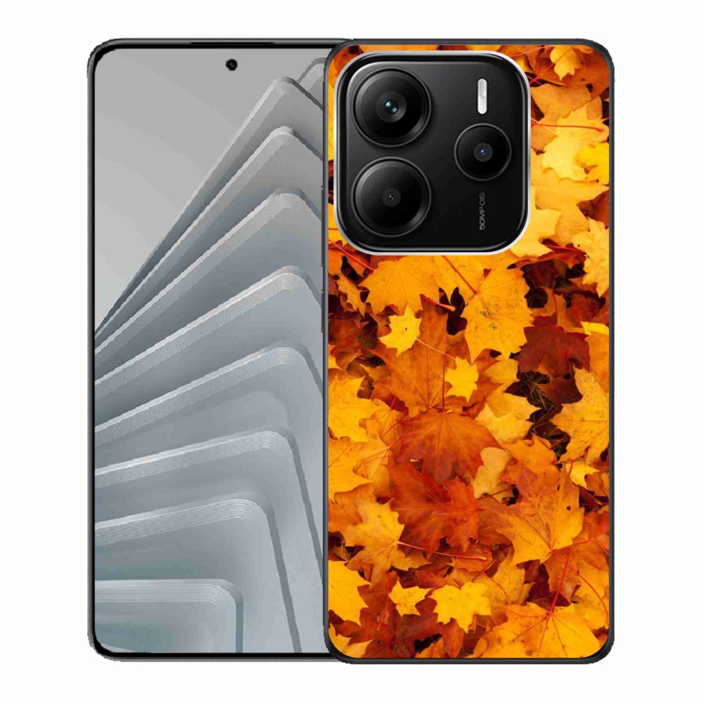 Gelový kryt mmCase na Xiaomi Redmi Note 14 5G - javorové listy
