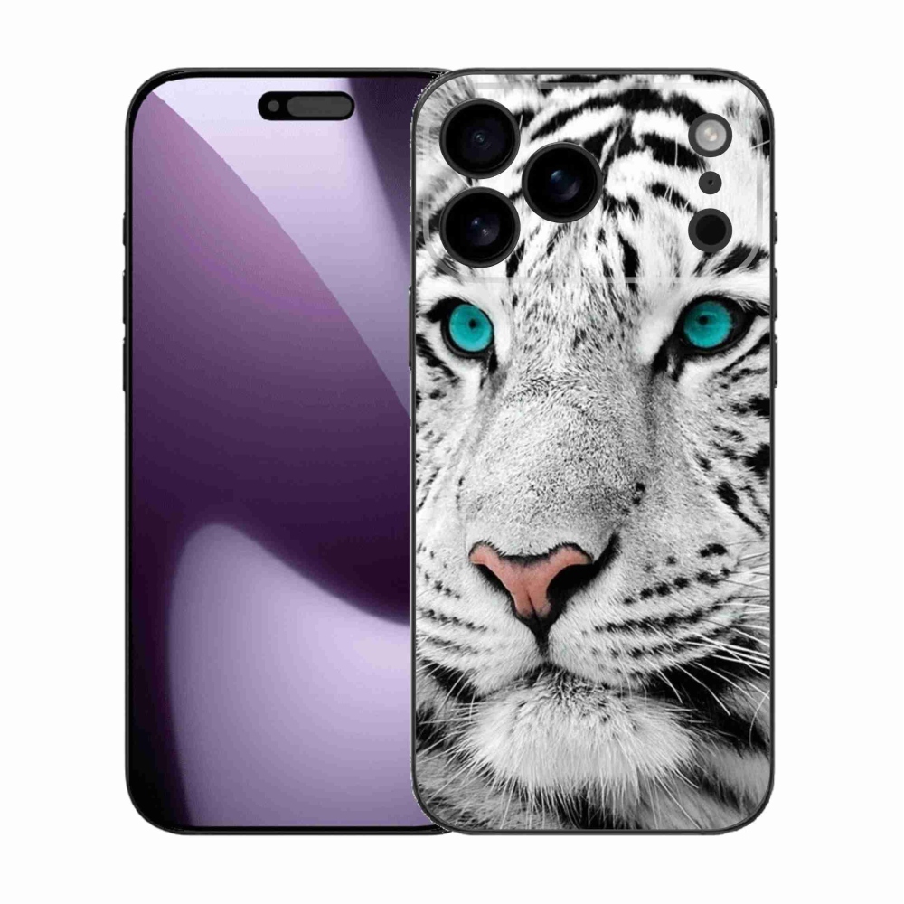 Gelový kryt mmCase na iPhone 17 Pro Max - bílý tygr