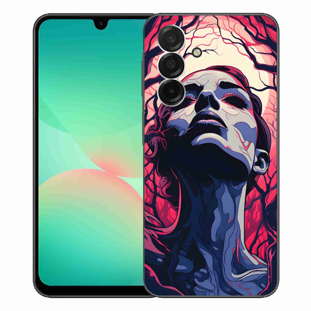 Gelový kryt mmCase na Samsung Galaxy A26 5G - abstraktní obličej