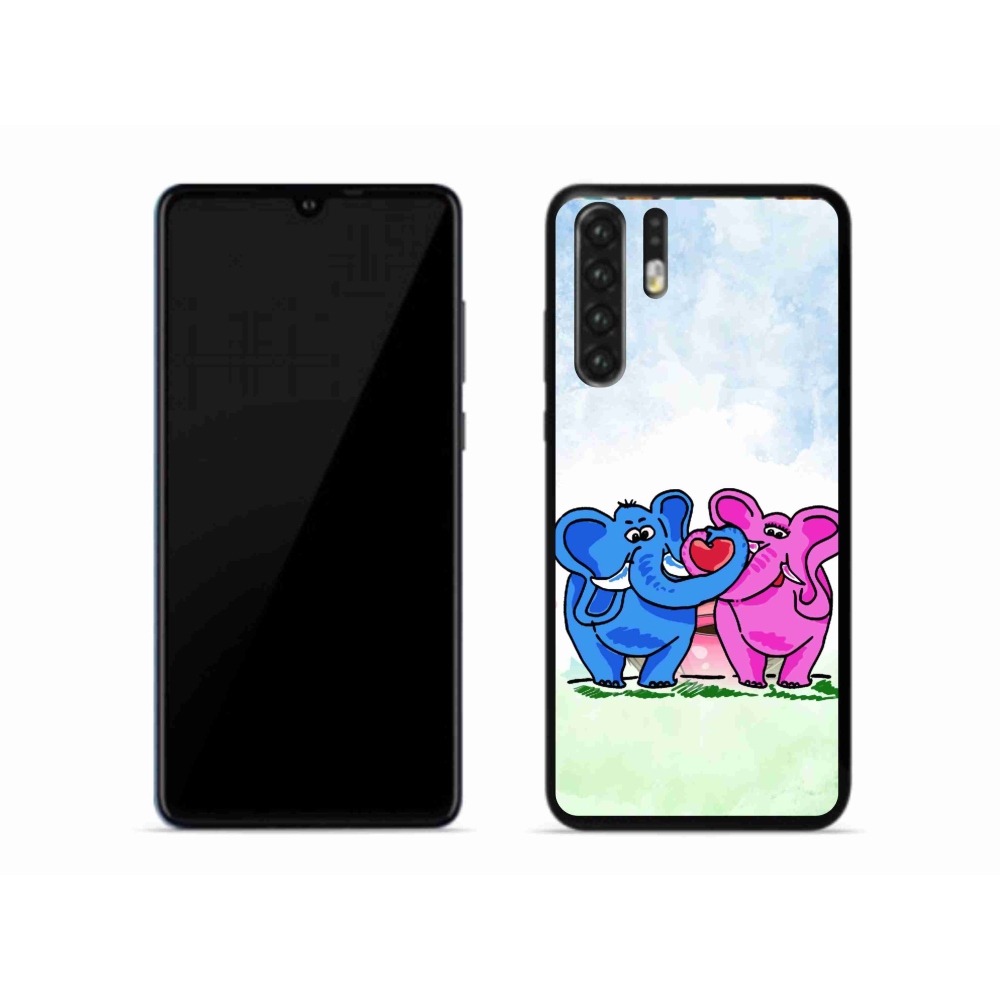Gelový kryt mmCase na mobil Huawei P30 Pro - zamilovaní sloni