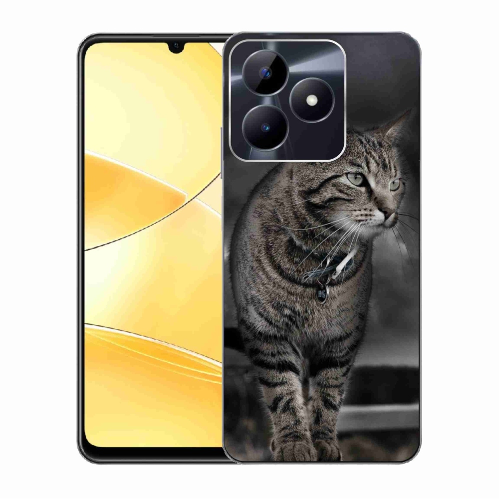 Gelový kryt mmCase na Realme C51/C53 - kočka
