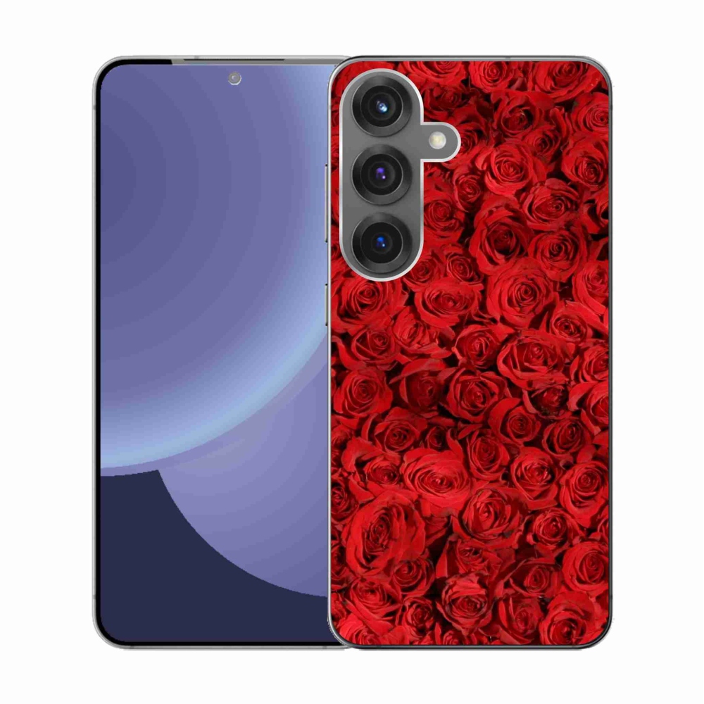 Gelový kryt mmCase na Samsung Galaxy S25 - růže