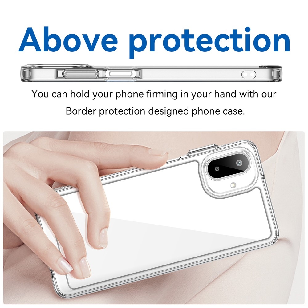 Gelový obal s pevnými zády na Samsung Galaxy A07 4G - průhledný