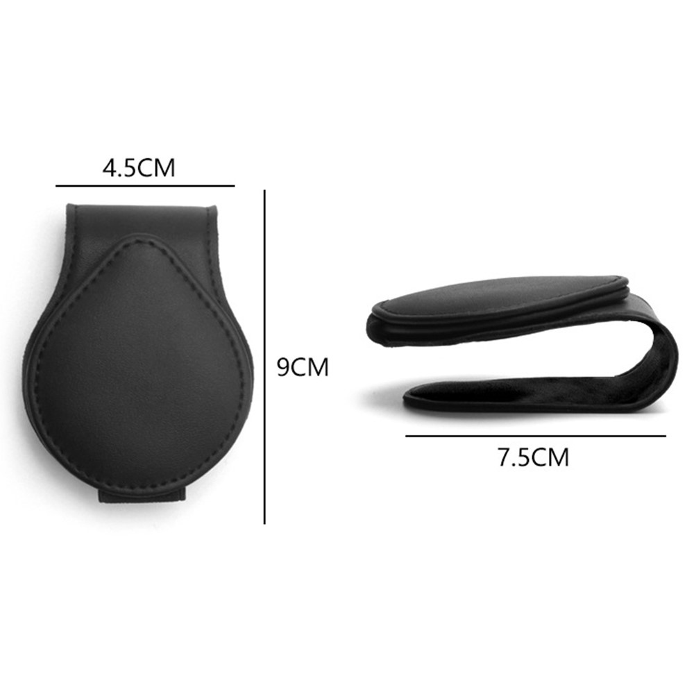 Klipový držák brýlí na sluneční clonu do auta - šedý