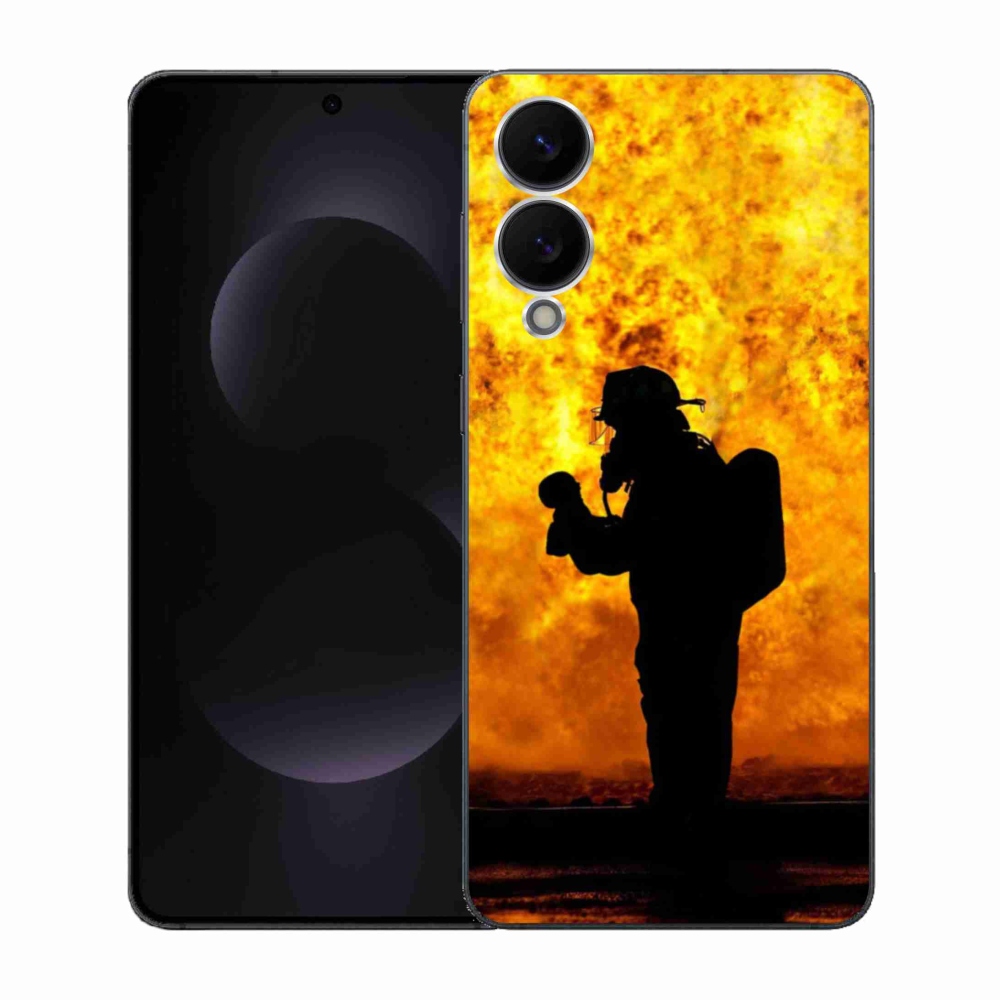 Gelový kryt mmCase na Samsung Galaxy S25 Edge - hasič