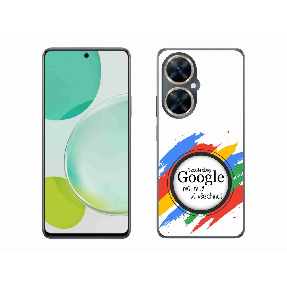 Gelový kryt mmCase na Huawei Nova 11i - muž ví všechno bílé pozadí