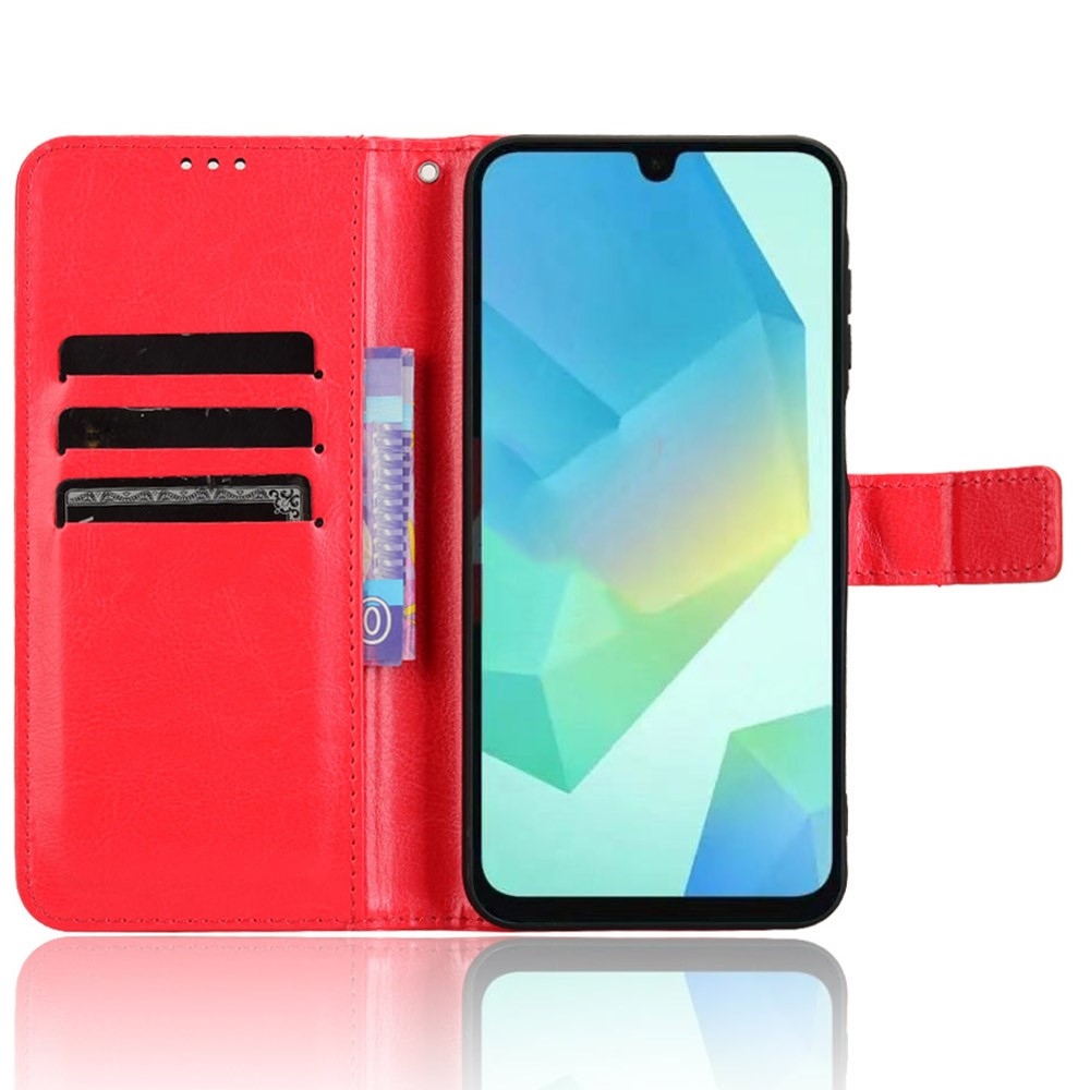 Crazy knížkové pouzdro na Samsung Galaxy A16 4G/5G - červené