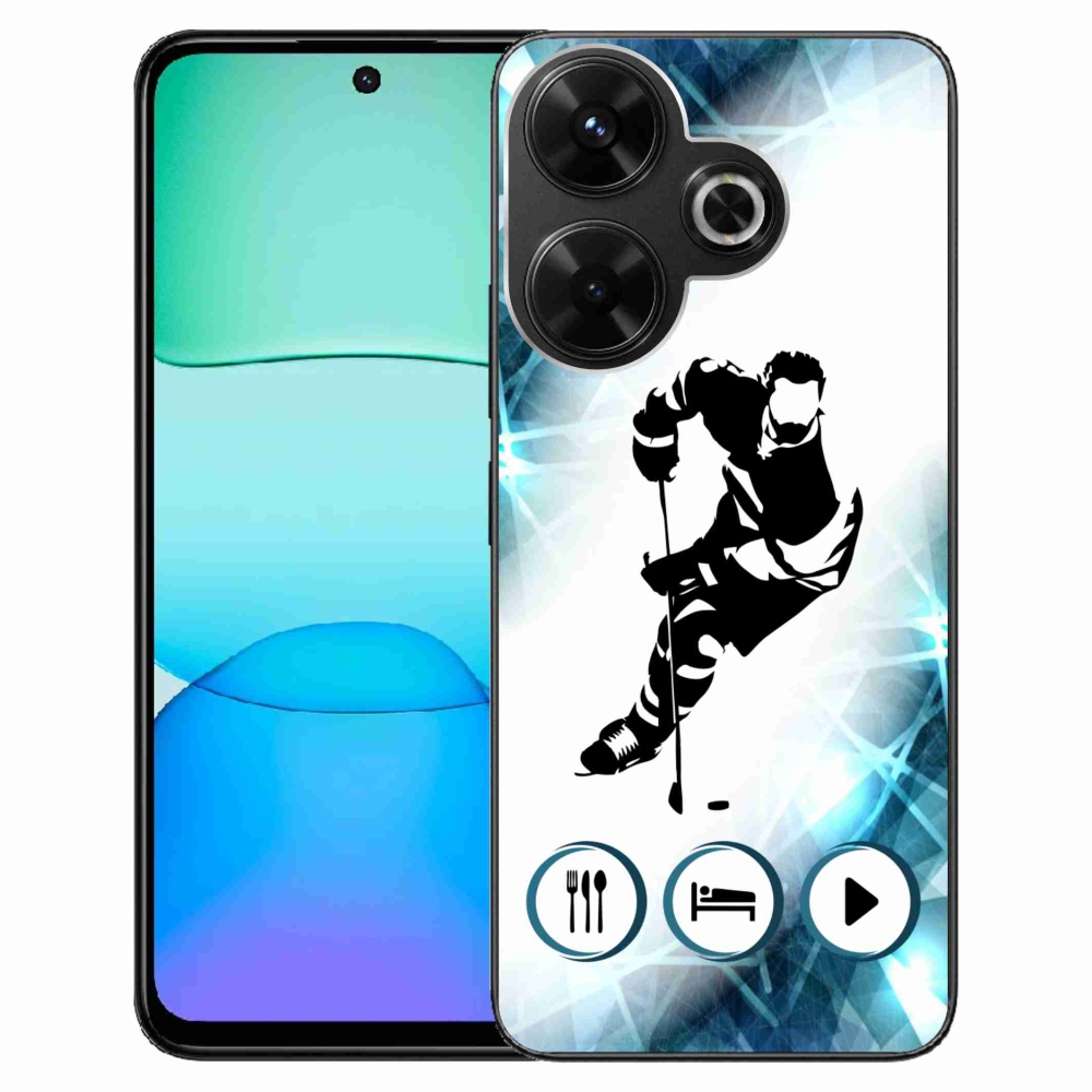 Gelový kryt mmCase na Xiaomi Redmi 13 4G/Poco M6 4G - hokej 1