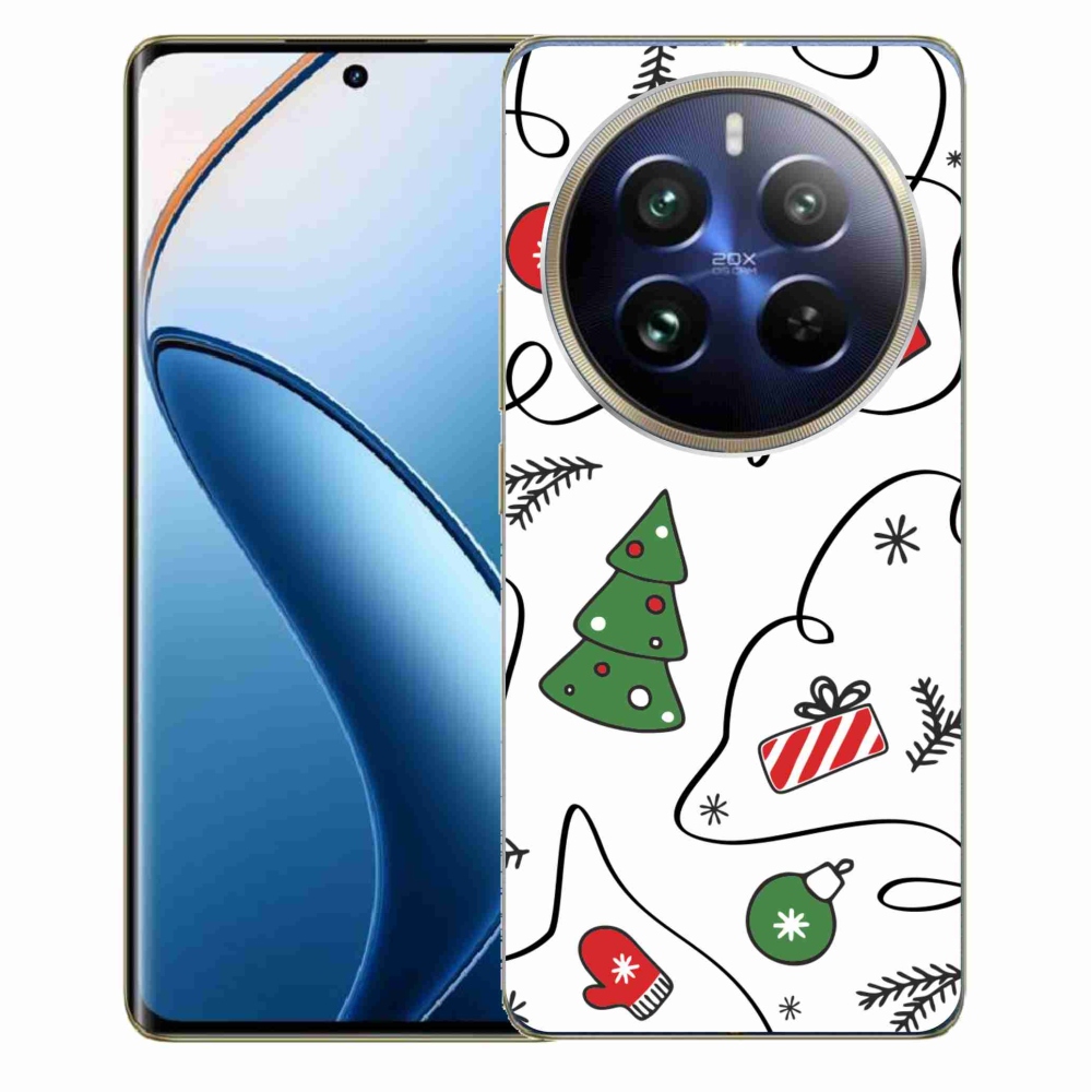 Gelový kryt mmCase na Realme 12 Pro 5G/12 Pro+ 5G - vánoční motivy
