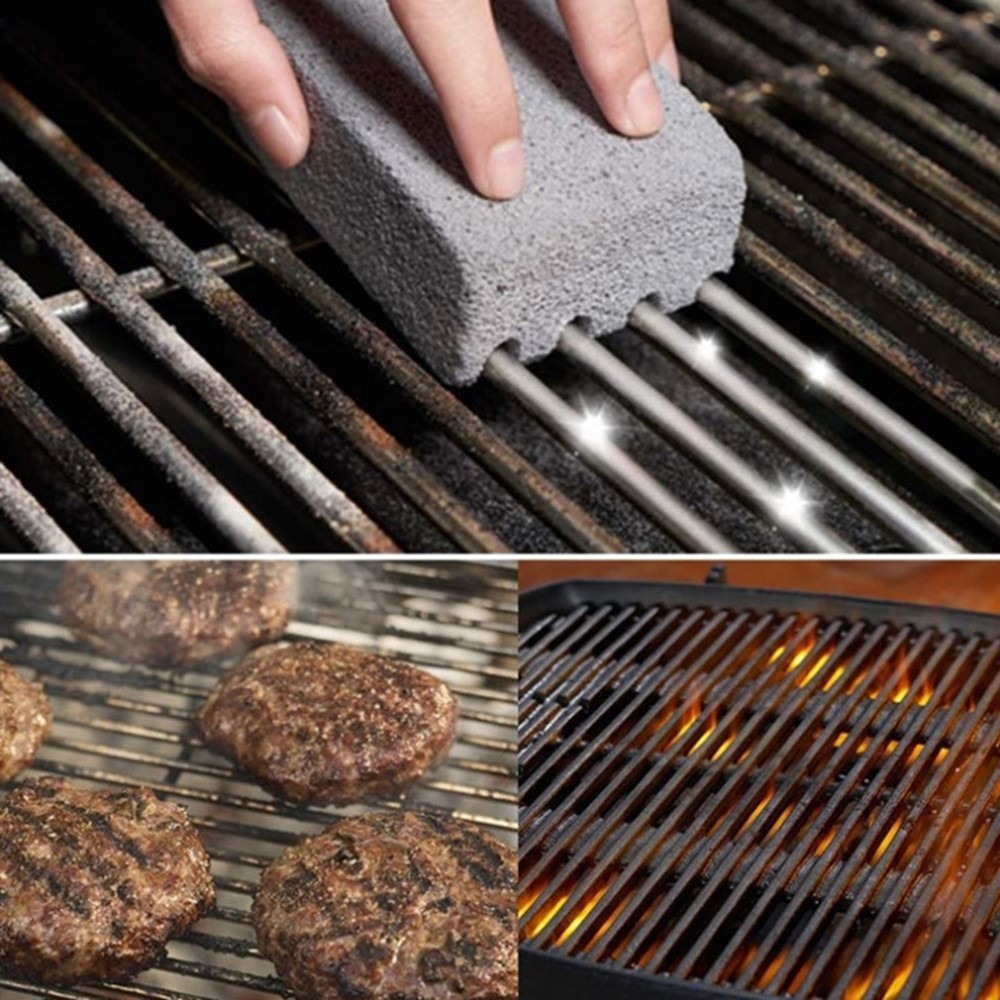 BBQ čisticí blok na grilovací rošty pro odstranění připálenin 10 × 7 × 4 cm