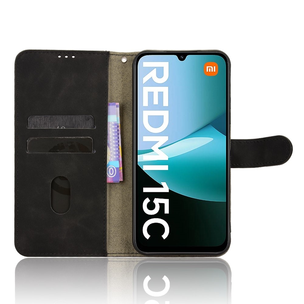 Feel knížkové pouzdro na Xiaomi Redmi 15C 4G/5G (173mm) - černé