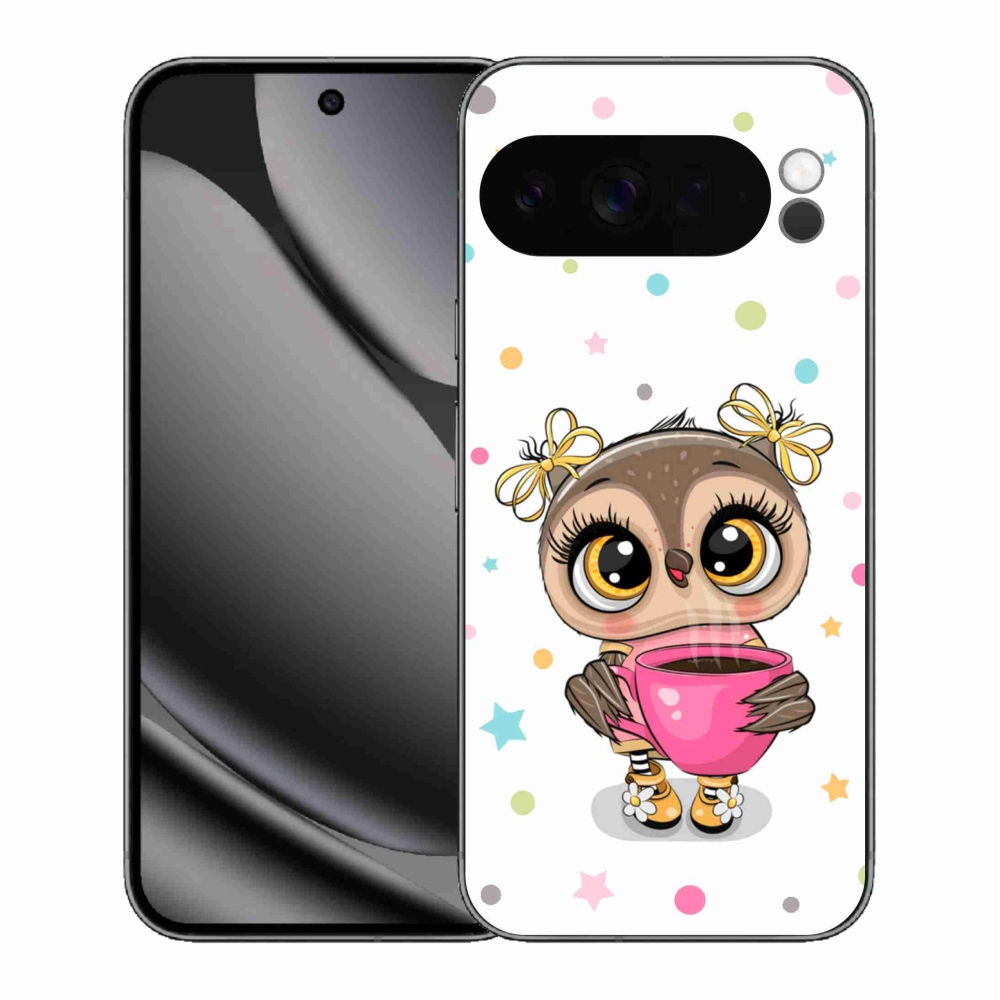 Gelový kryt mmCase na Google Pixel 10 Pro XL - kreslená sovička