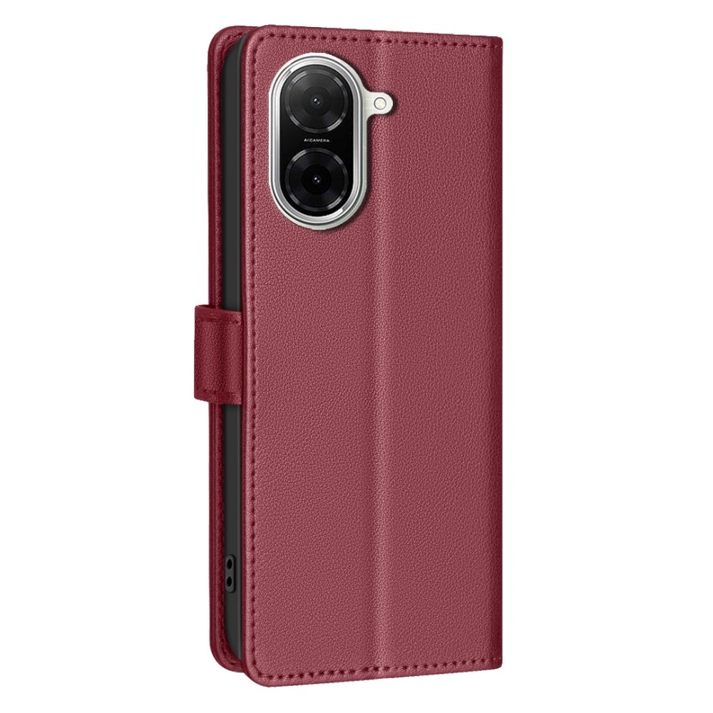 BINFEN knížkové pouzdro na Xiaomi Redmi A5 (171.7x77.8x8.3mm) - červené