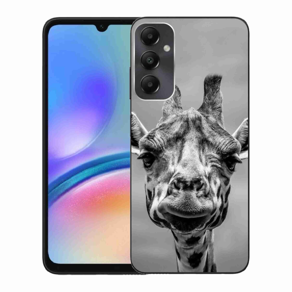 Gelový kryt mmCase na Samsung Galaxy A05s - černobílá žirafa