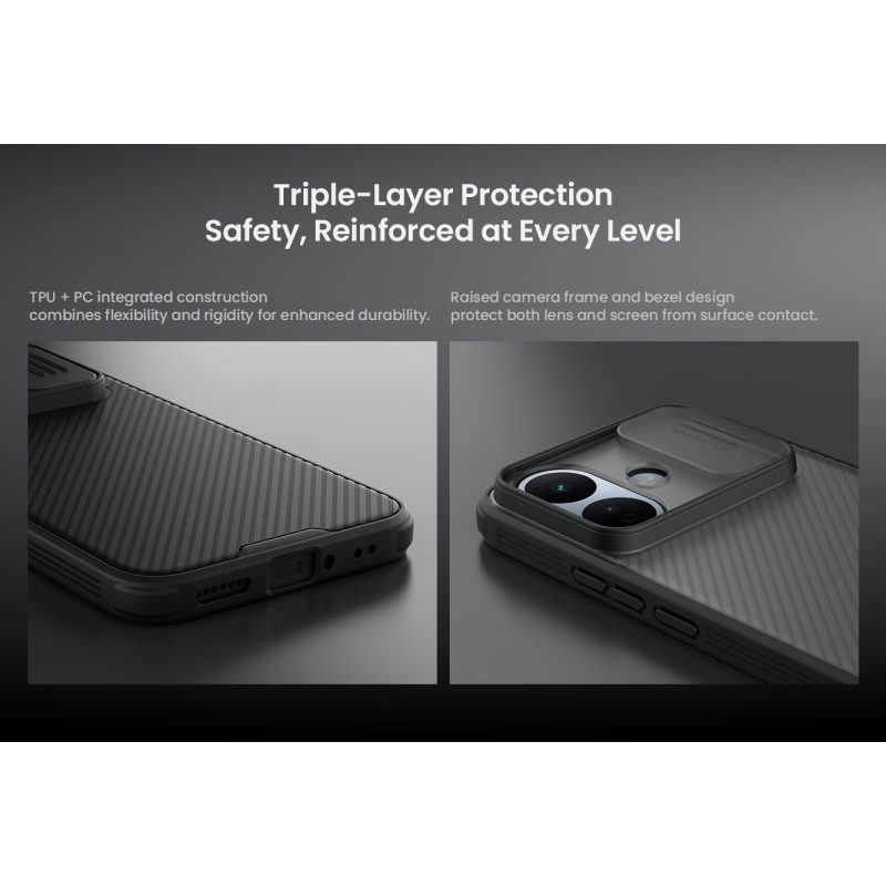 Nillkin CamShield PRO Zadní Kryt pro Xiaomi Redmi Note 17 Pro 5G Black