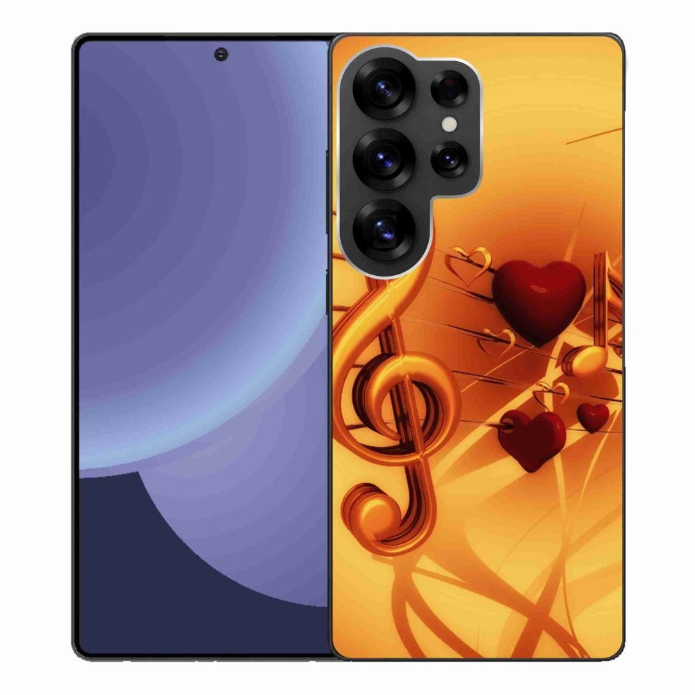 Gelový kryt mmCase na Samsung Galaxy S25 Ultra - noty
