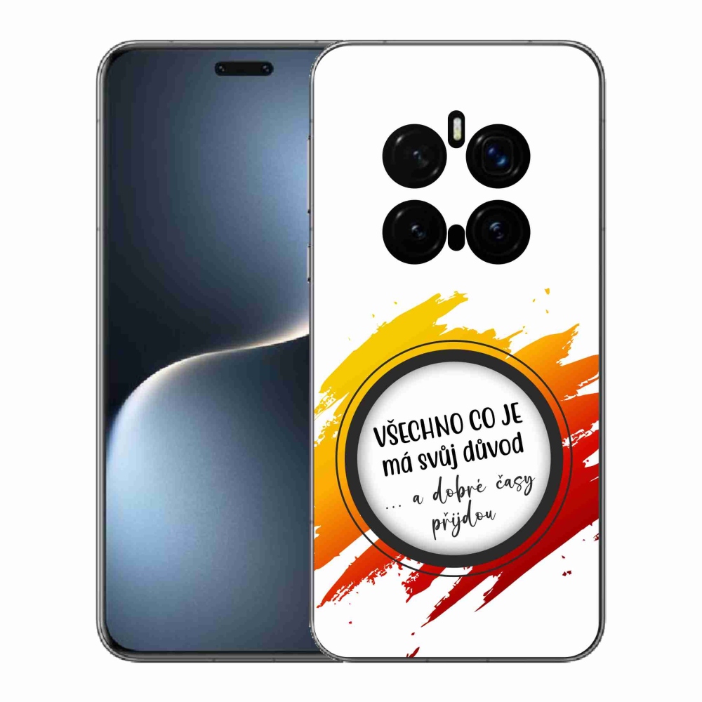 Gelový kryt mmCase na Honor Magic 7 Pro 5G - citát 3 bílé pozadí
