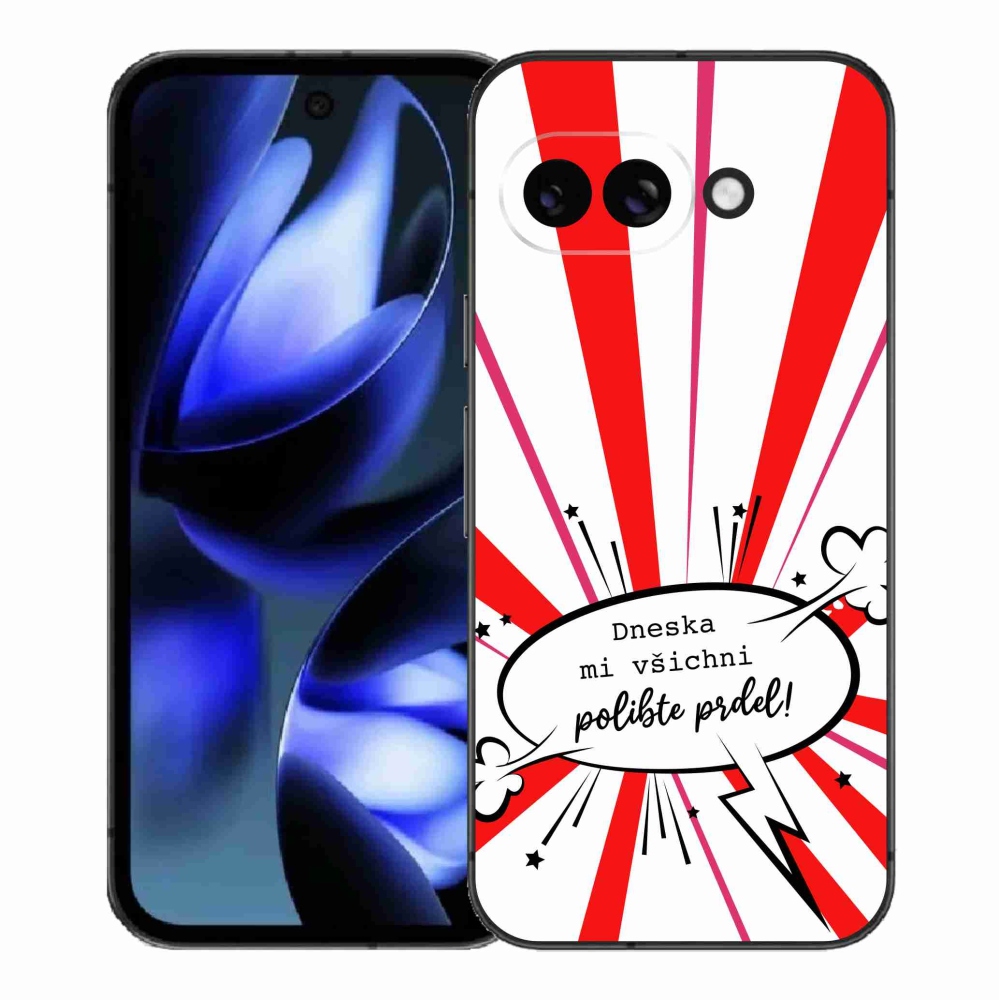 Gelový kryt mmCase na Google Pixel 9a - vtipný text 15 bílé pozadí