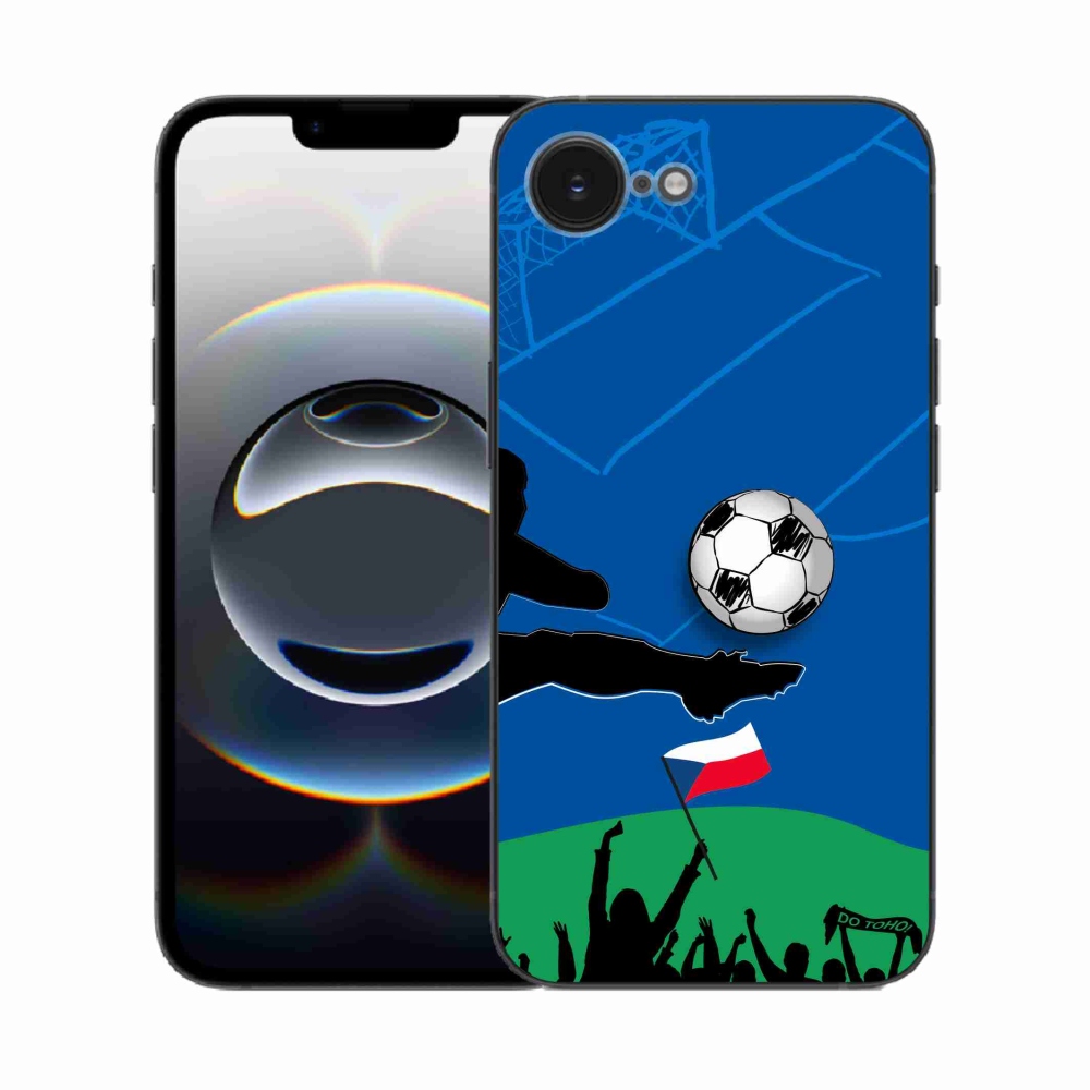 Gelový kryt mmCase na iPhone 16e - fanoušci fotbalu