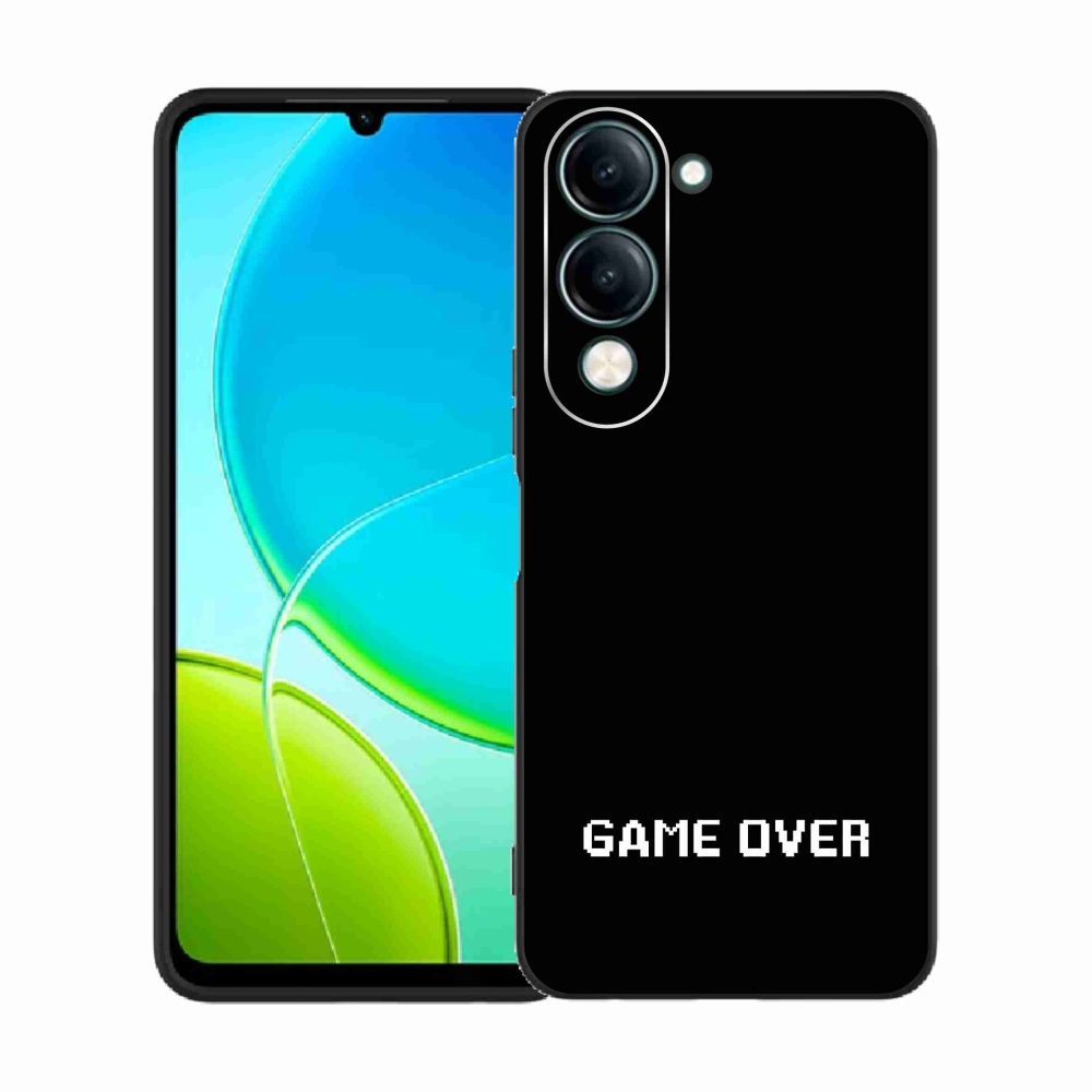 Gelový kryt mmCase na Vivo Y29s 5G - game over černé pozadí