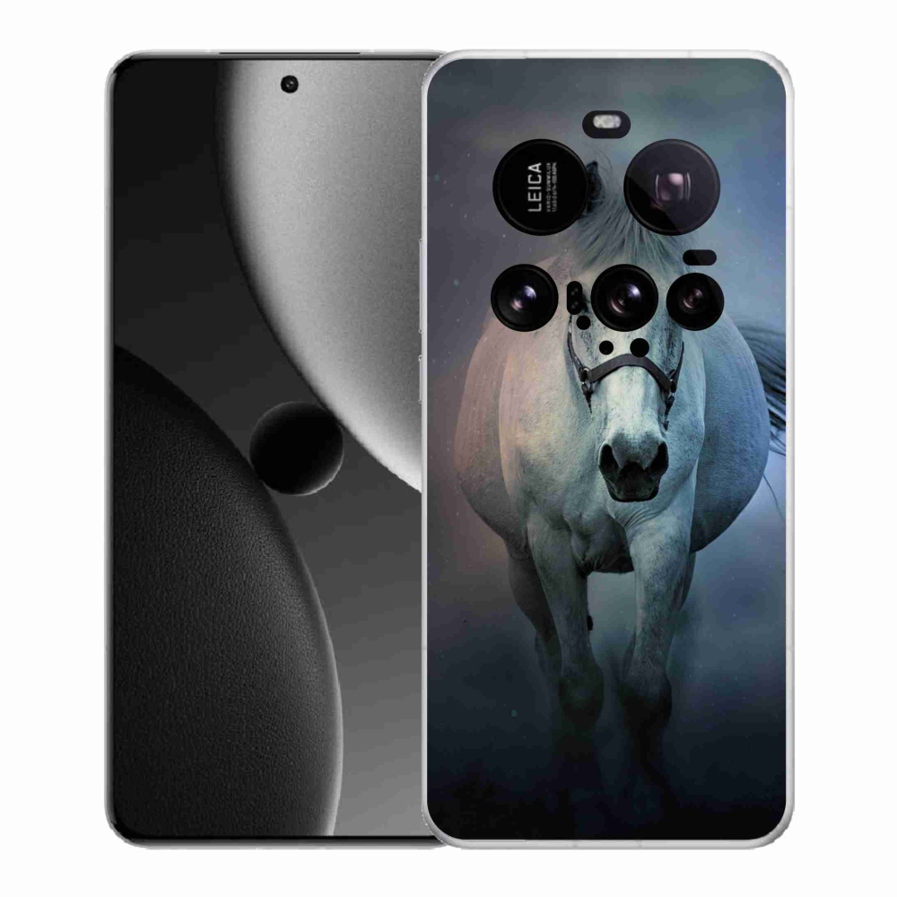 Gelový kryt mmCase na Xiaomi 15 Ultra - běžící bílý kůň