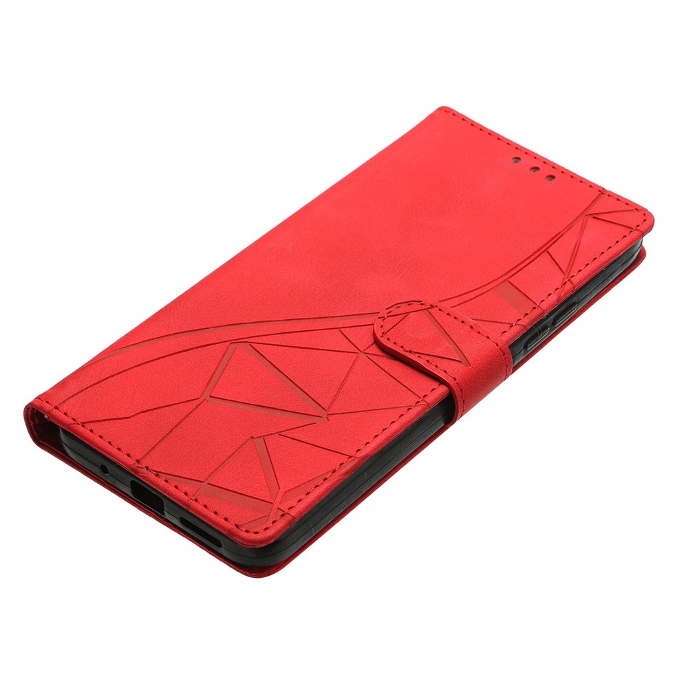 Triangles knížkové pouzdro na Xiaomi 15T - červené