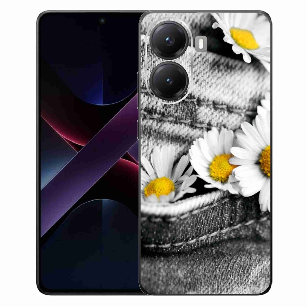 Gelový kryt mmCase na Xiaomi Poco X7 Pro 5G - kopretiny