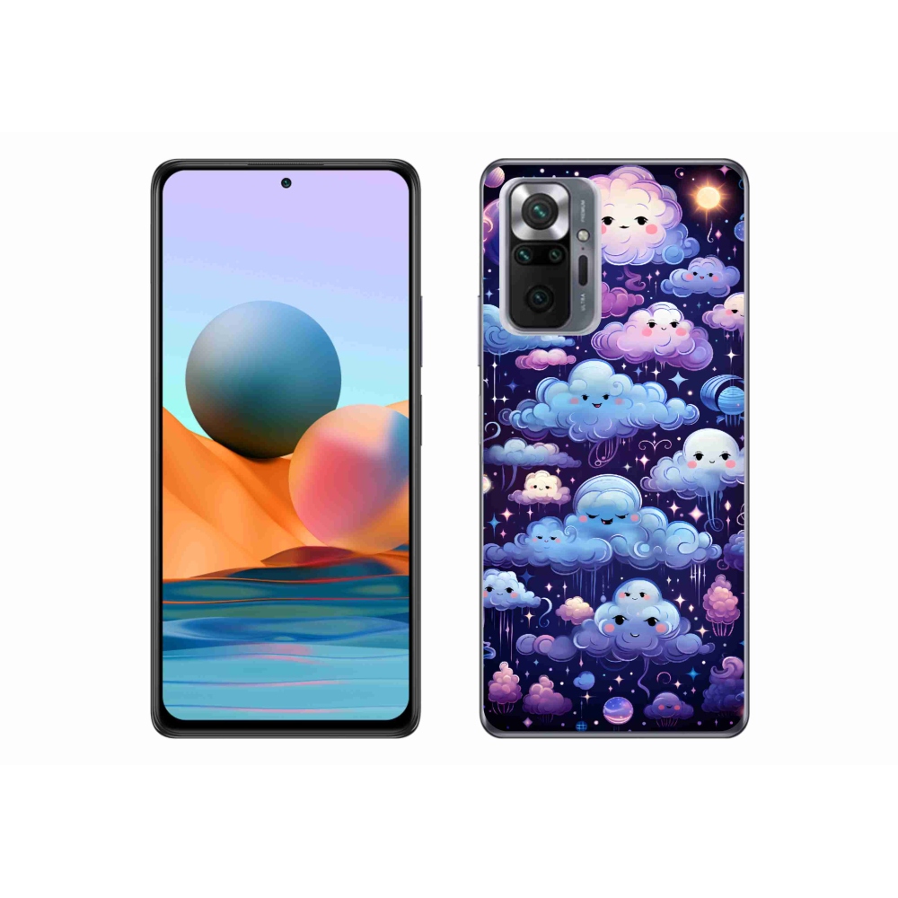 Gelový kryt mmCase na Xiaomi Redmi Note 10 Pro - mráčky