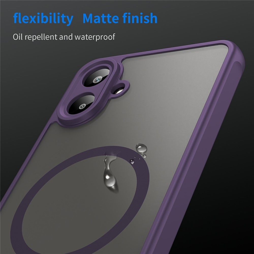 Case matný gelový obal s MagSafe na Samsung Galaxy A07 4G - fialový