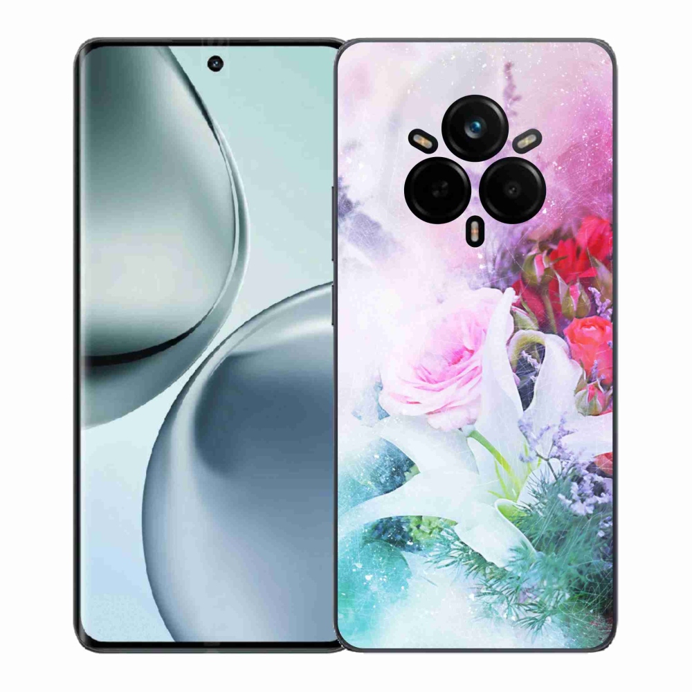 Gelový kryt mmCase na Realme 14 Pro+ 5G - květiny 4