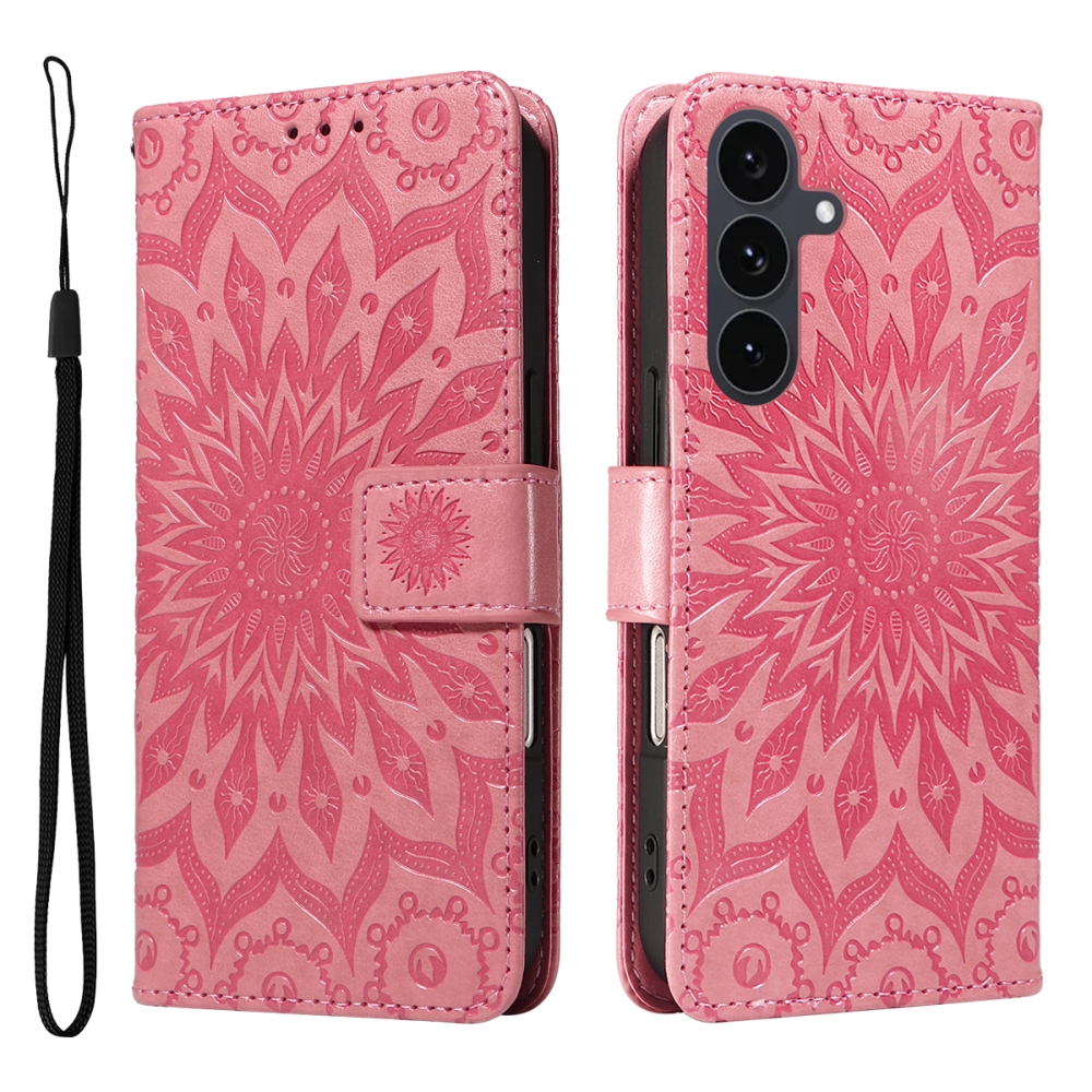 Sunflower knížkové pouzdro na Samsung Galaxy S25 FE - červené