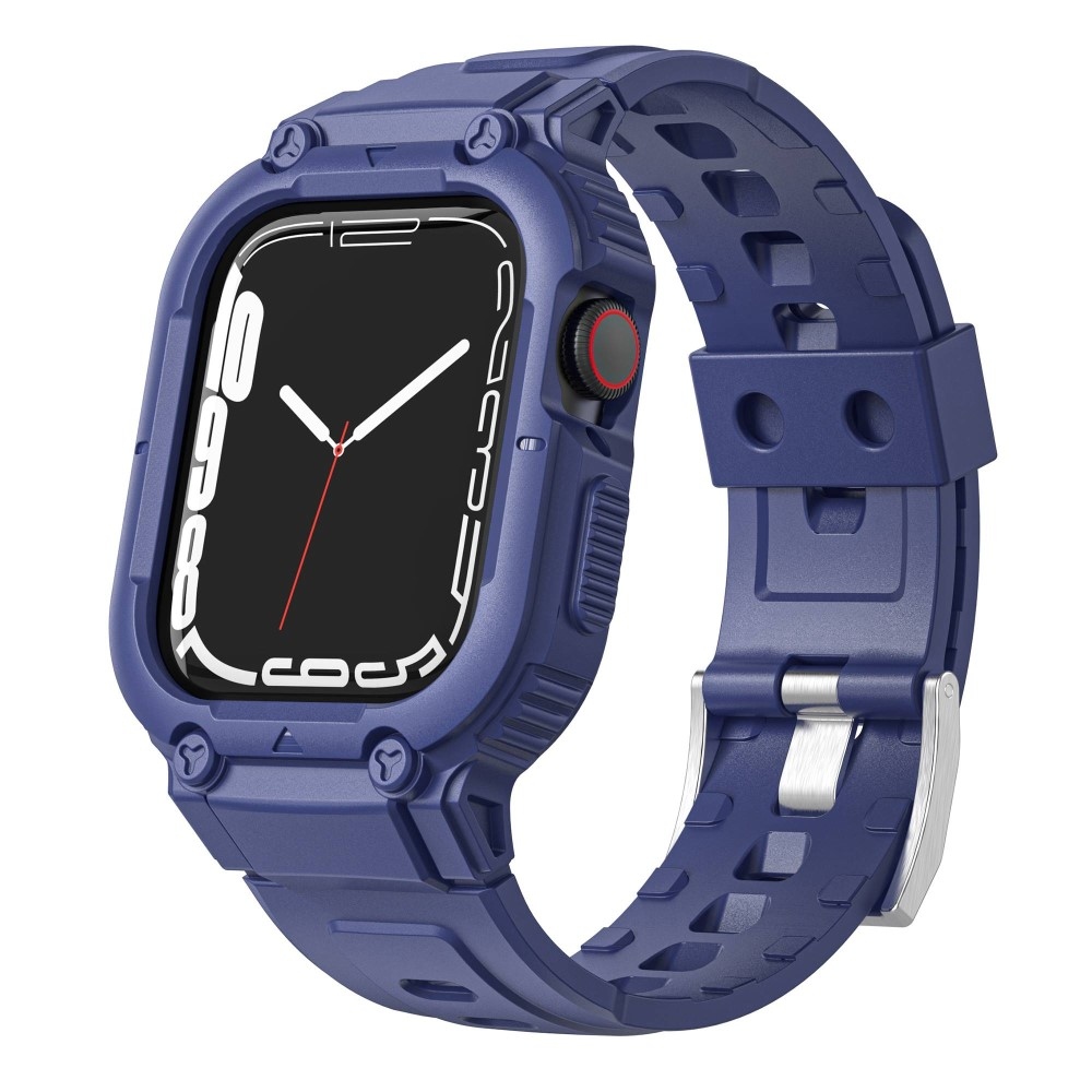Drop ochranné silikonové pouzdro s řemínkem na Apple Watch Ultra 49mm - modré