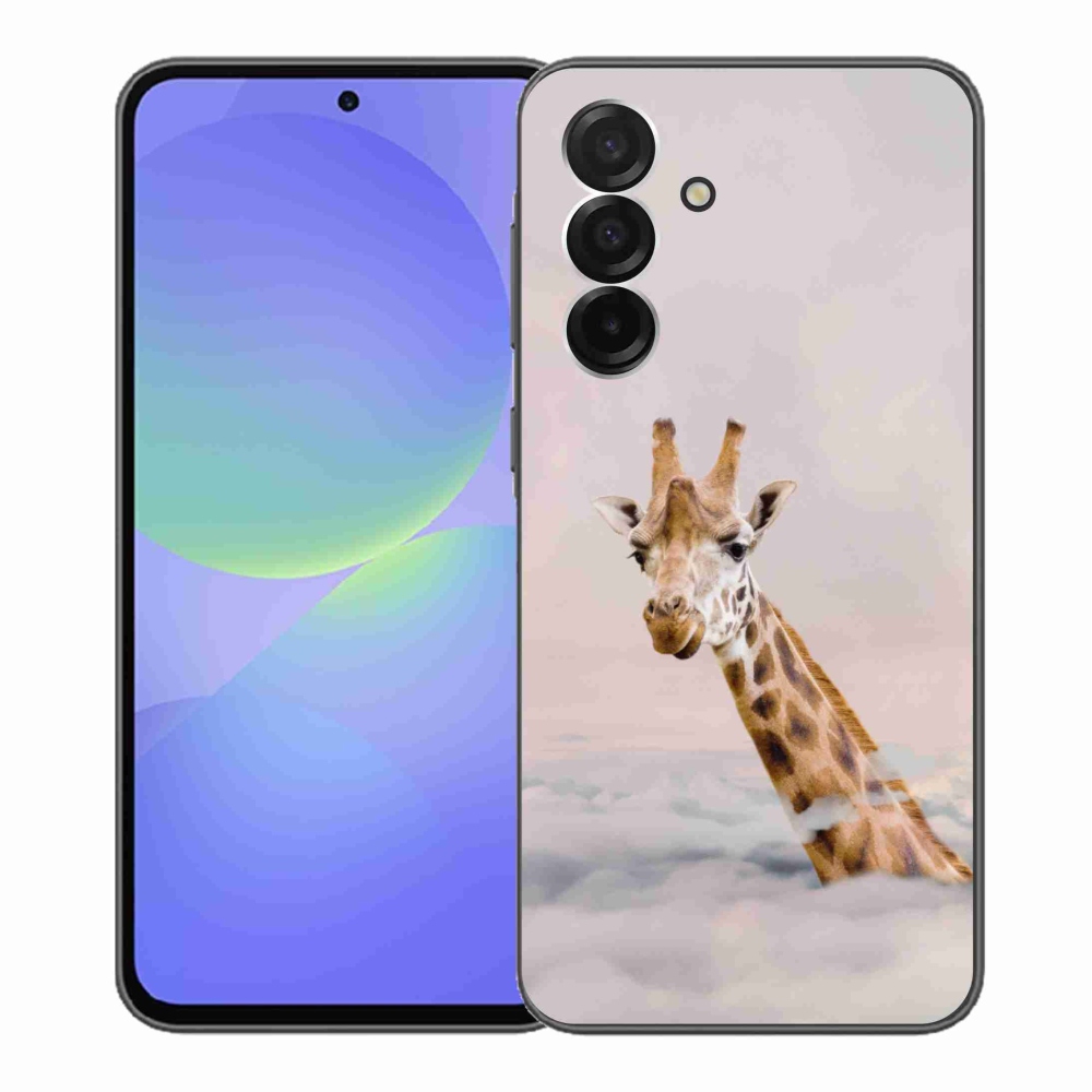Gelový kryt mmCase na Samsung Galaxy A36 5G - žirafa v oblacích