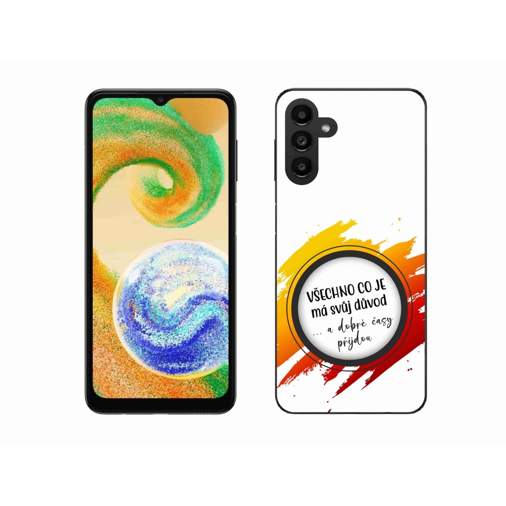 Gelový kryt mmCase na Samsung Galaxy A04s (164.7x76.7x9.1mm) - citát 3 bílé pozadí