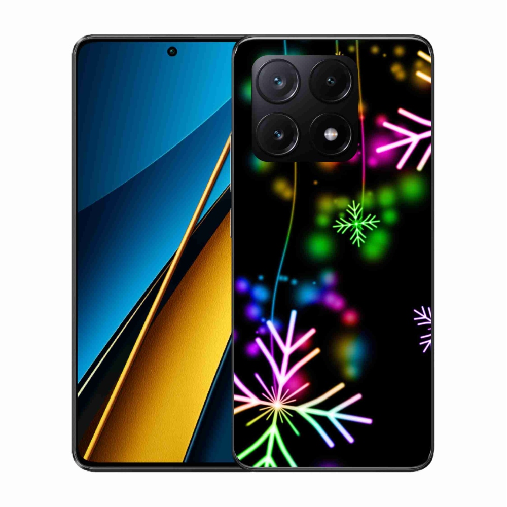 Gelový kryt mmCase na Xiaomi Poco X6 Pro 5G - barevné vločky