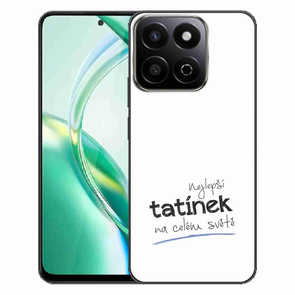 Gelový kryt mmCase na Honor 200 Smart 5G - nejlepší tatínek 4 bílé pozadí