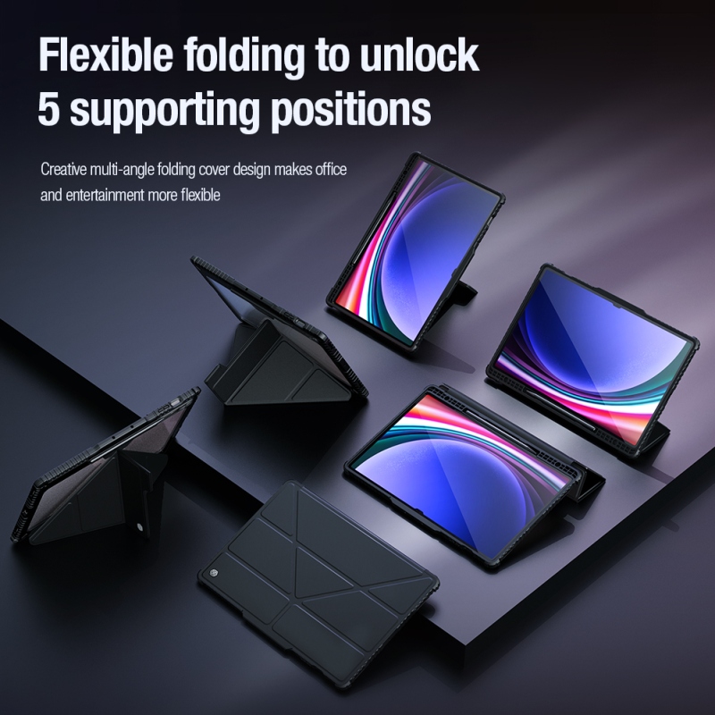 Nillkin Bumper PRO Protective Stand Case Multi-angle pro Samsung Galaxy Tab S9 Ultra Black