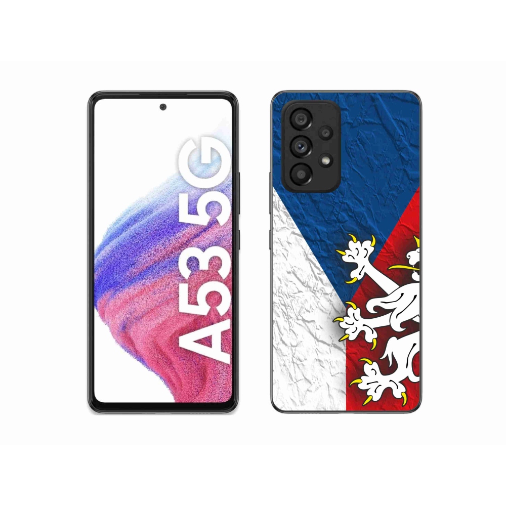 Gelový kryt mmCase na Samsung Galaxy A53 5G - česká vlajka 1