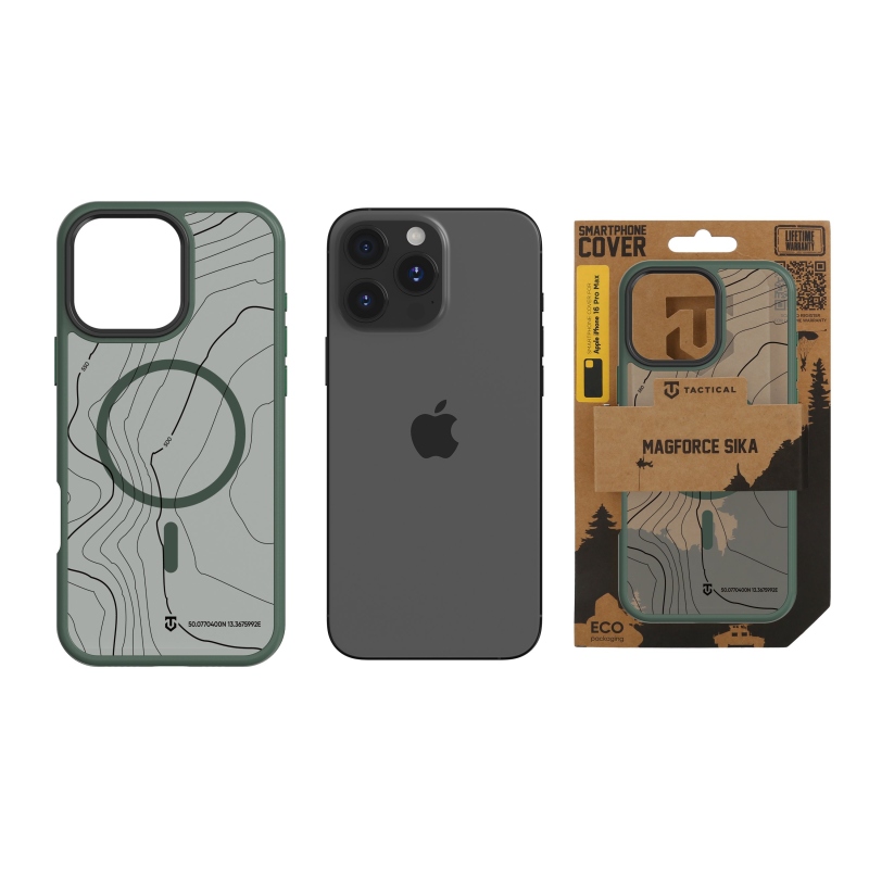 Tactical MagForce Hyperstealth Sika Kryt pro iPhone 16 Pro Max Forest Green