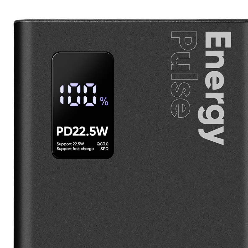 OBAL:ME EnergyPulse Powerbanka 10000mAh 22.5W Black