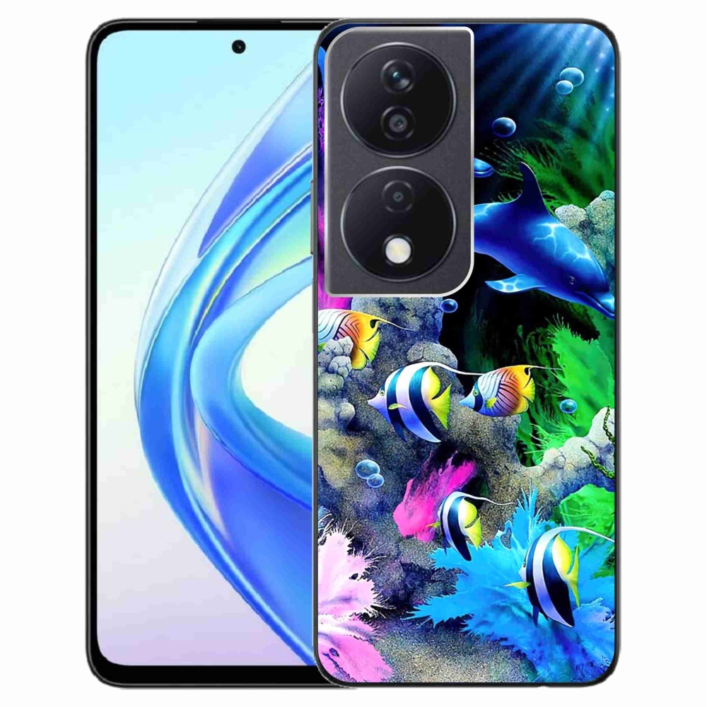 Gelový obal mmCase na Honor X7b/Honor 90 Smart - mořský svět