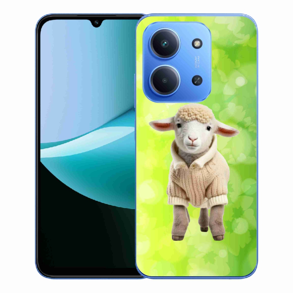 Gelový kryt mmCase na Xiaomi Redmi 15C 4G/5G (173mm) - jehně ve svetru