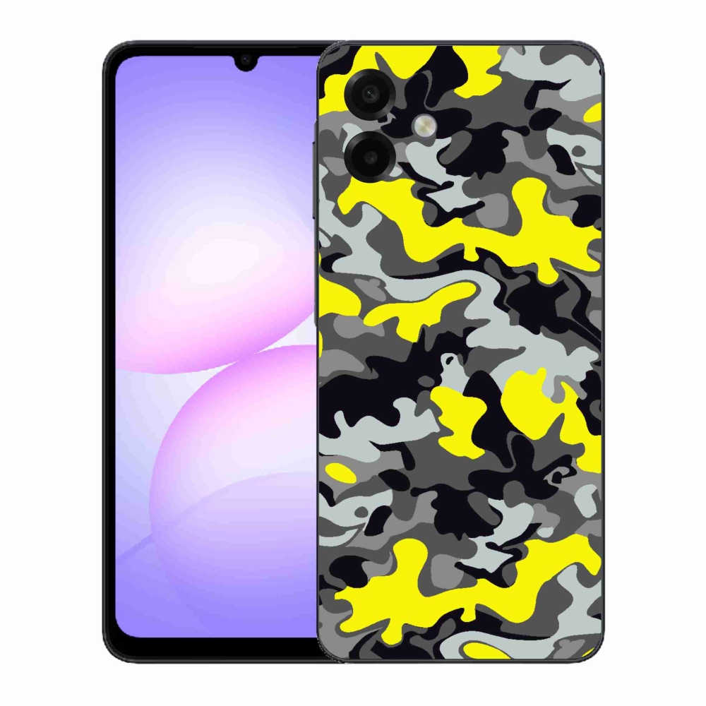 Gelový kryt mmCase na Samsung Galaxy A07 4G - maskáčový vzor 6