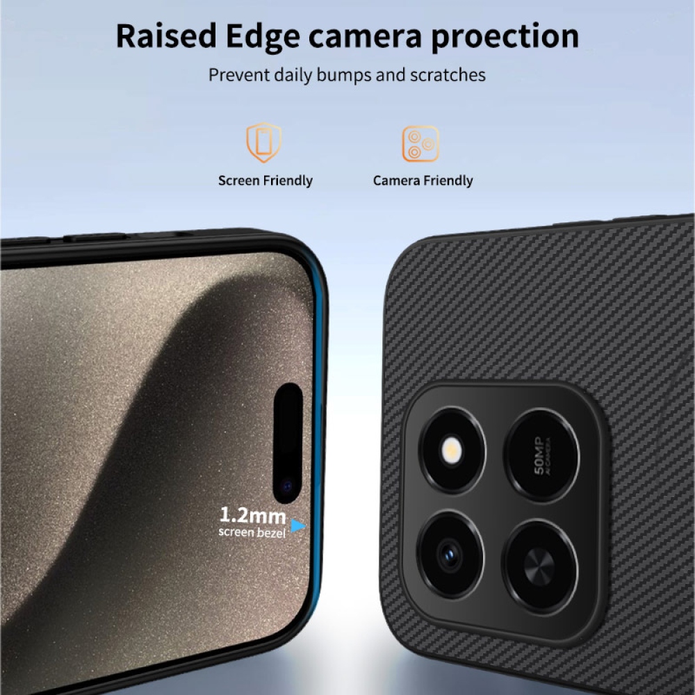 WLF gelový obal s pevnými zády a MagSafe na Honor 400 Smart 5G/4G/Honor X7d - černý